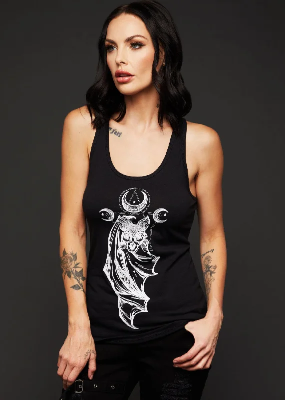 Midnight Hour Bat Loose Fit Tank Top