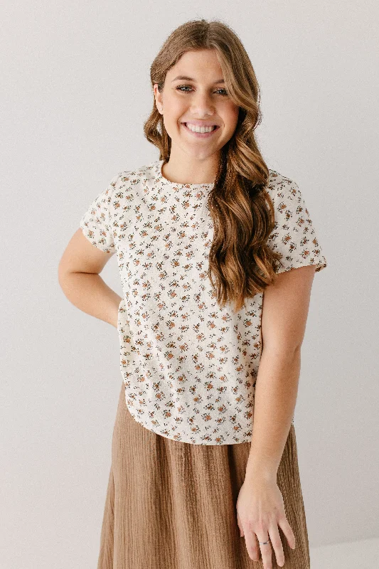 'Lila' Floral Cotton Top