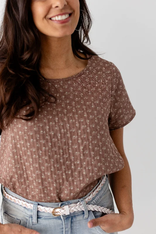 'Maria' Floral Cotton Top