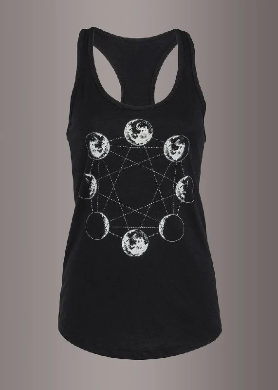 Twilight Galaxy Moon Phases Tank Top