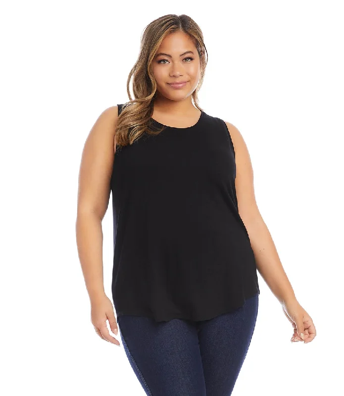 Plus Size Shirttail Tank