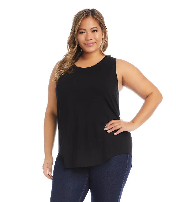 Plus Size Shirttail Tank