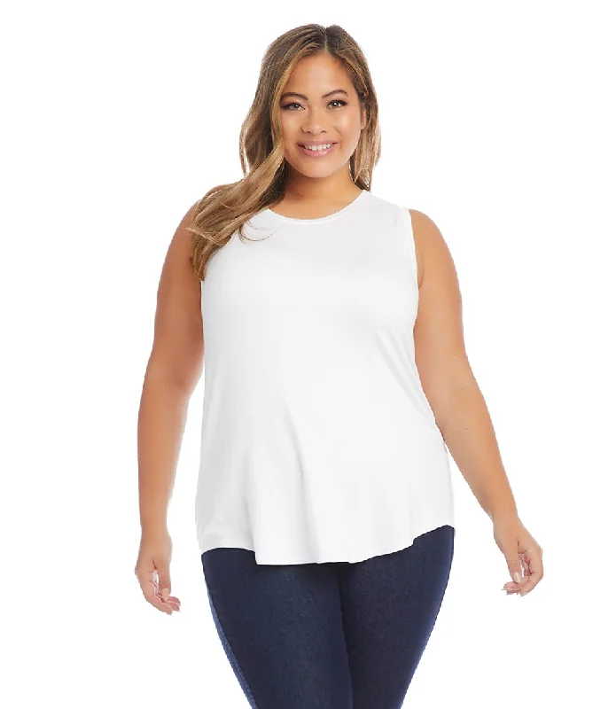 Plus Size Shirttail Tank