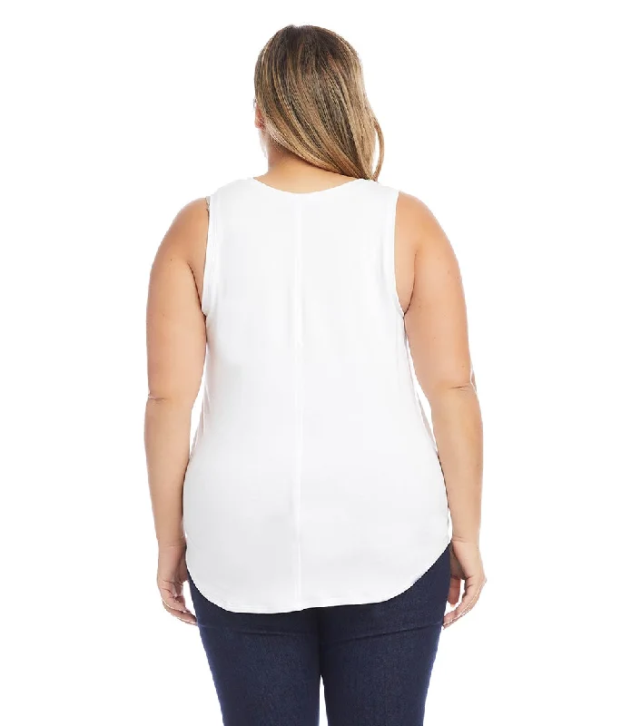 Plus Size Shirttail Tank