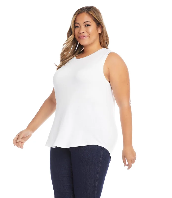 Plus Size Shirttail Tank