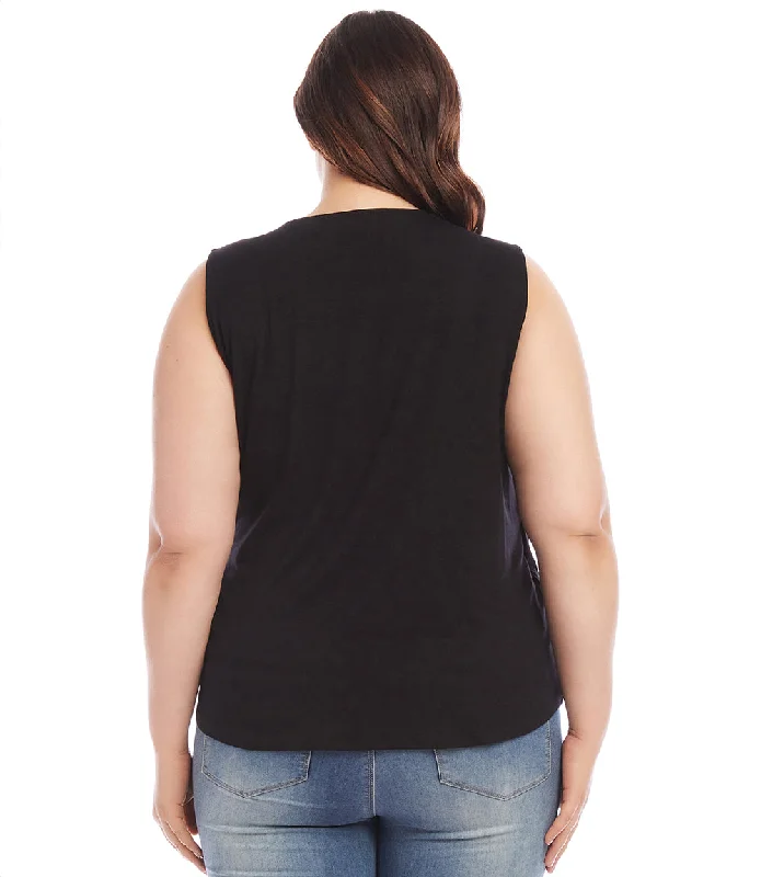 Plus Size Side Drape Top