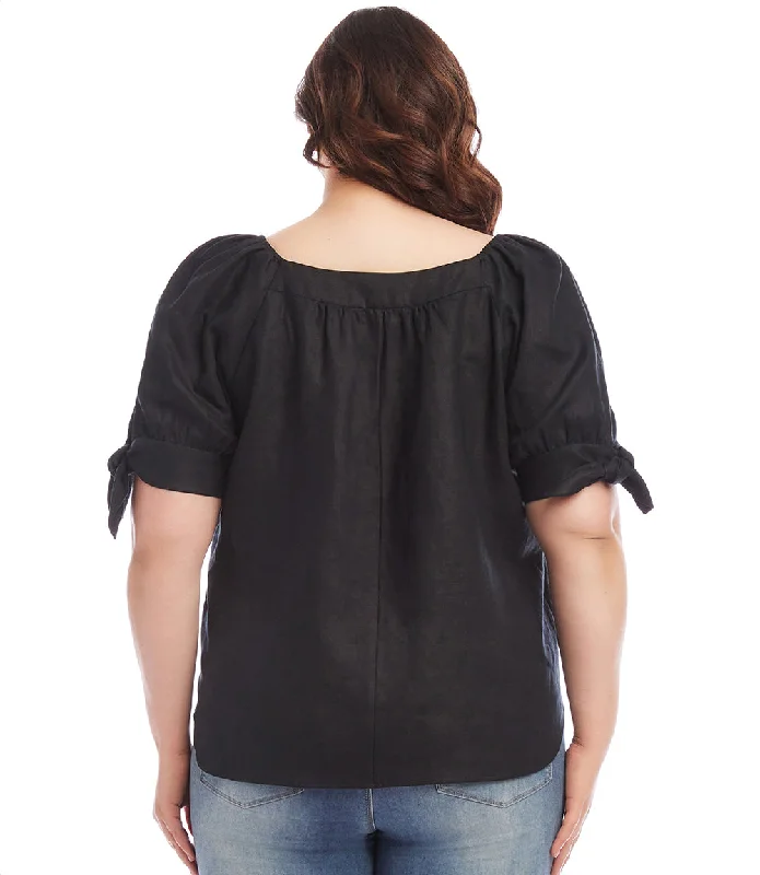 Plus Size Square Neck Top