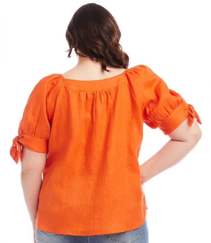 Plus Size Square Neck Top