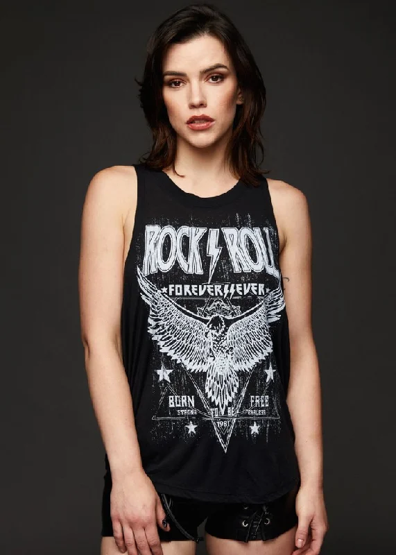 Rock'n'Roll Forever Loose Fit Tank Top