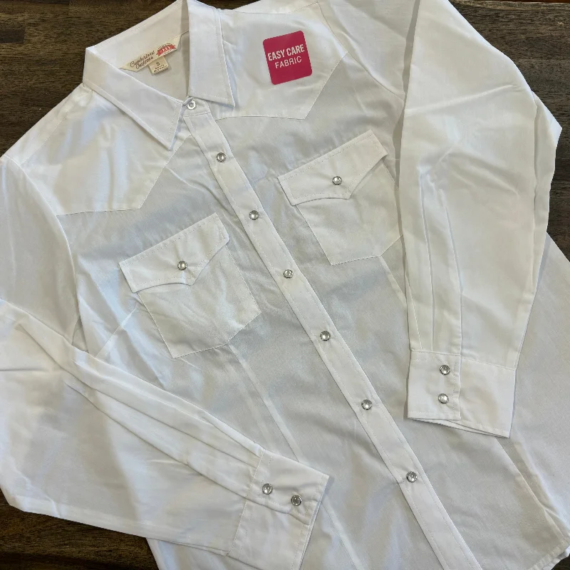 Women's White Western Shirt