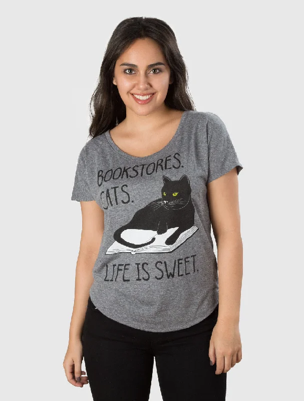 Bookstore Cats Women’s Relaxed Fit T-Shirt