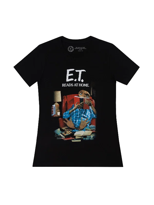 E.T. Reads at Home Women's Crew T-Shirt