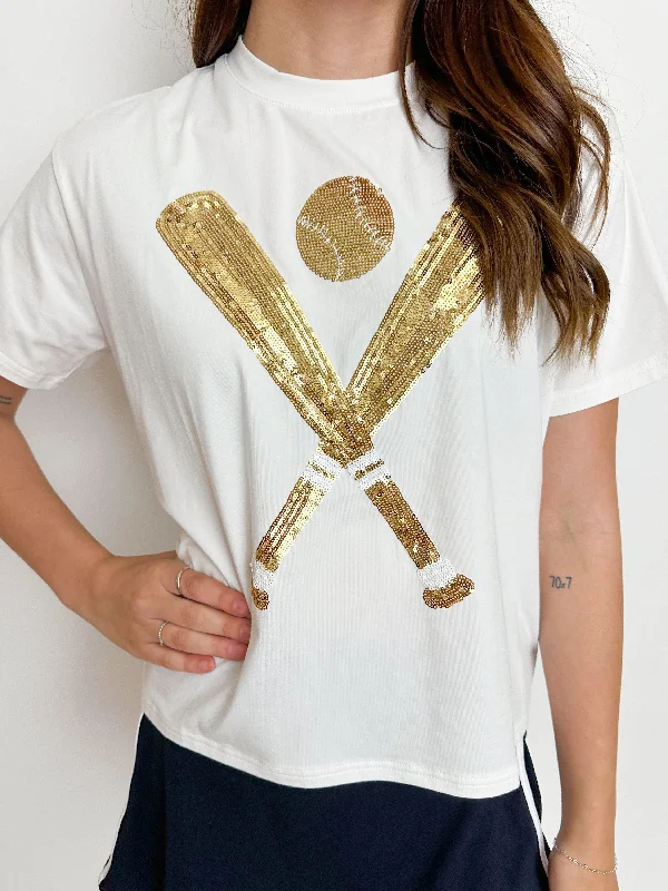 Gold Baseball Tee