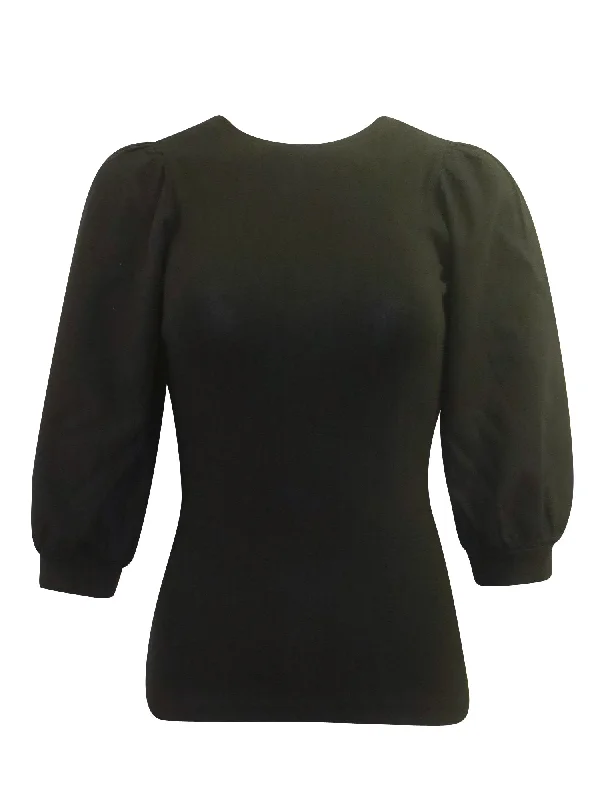 Hard Tail 3/4 Puff Sleeve Top (Style VG-199)