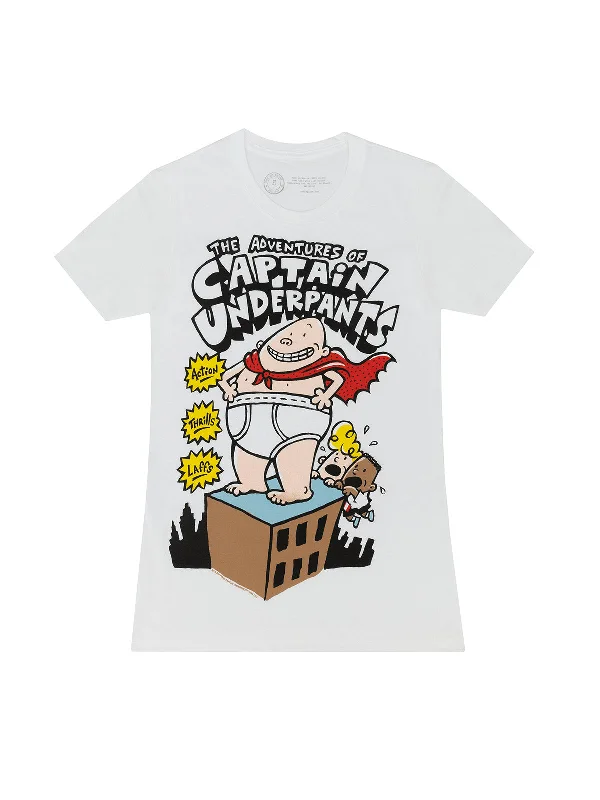 The Adventures of Captain Underpants Women's Crew T-Shirt