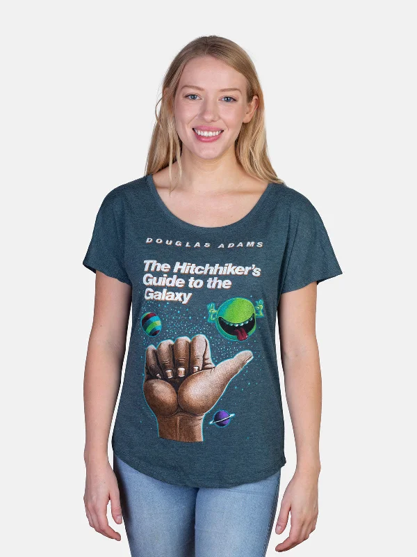 The Hitchhiker's Guide to the Galaxy Women’s (Indigo) Relaxed Fit T-Shirt