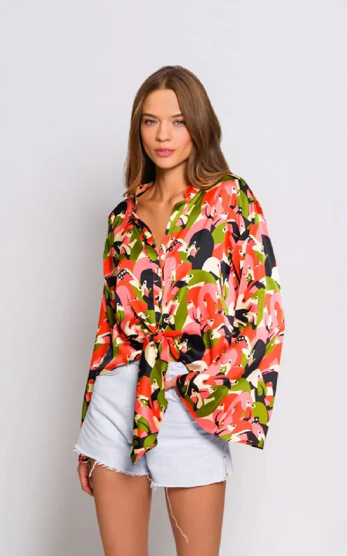 Hutch - Otto Bell Sleeve Collared Blouse