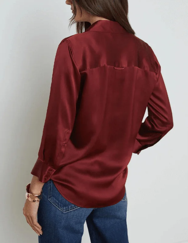 L'Agence Dani Three Quarter Sleeve Blouse