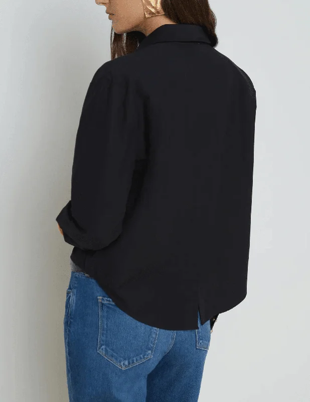 L'Agence Cosette Cropped High Low Blouse