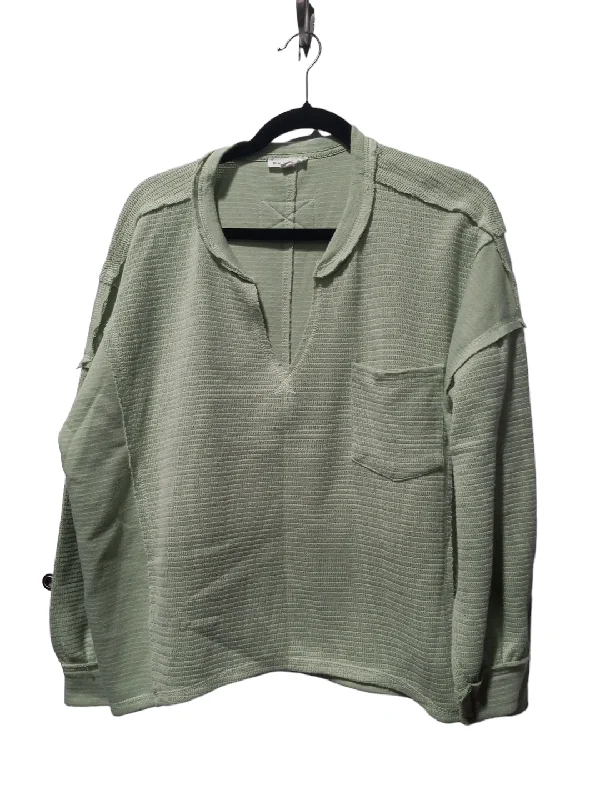 Sweater By Blu Pepper In Green, Size: L