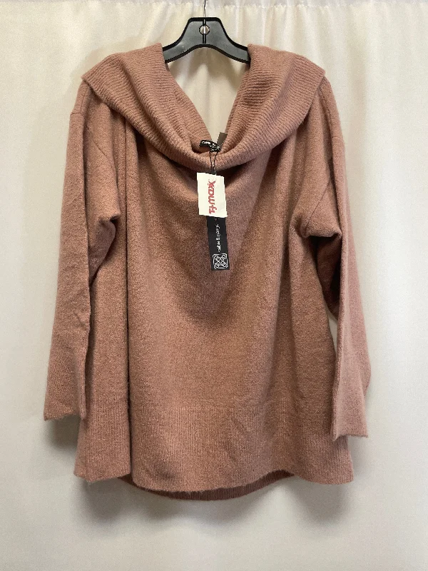 Sweater By Cable And Gauge In Mauve, Size: 1x