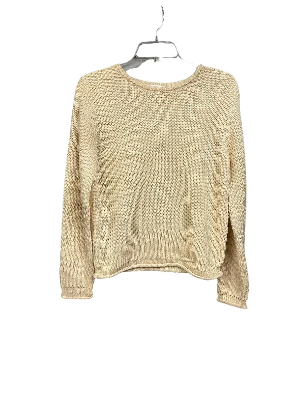 Sweater By Clothes Mentor In Cream, Size: M