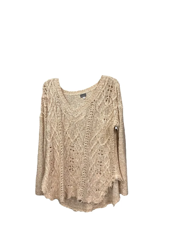 Sweater By Clothes Mentor In Peach, Size: L