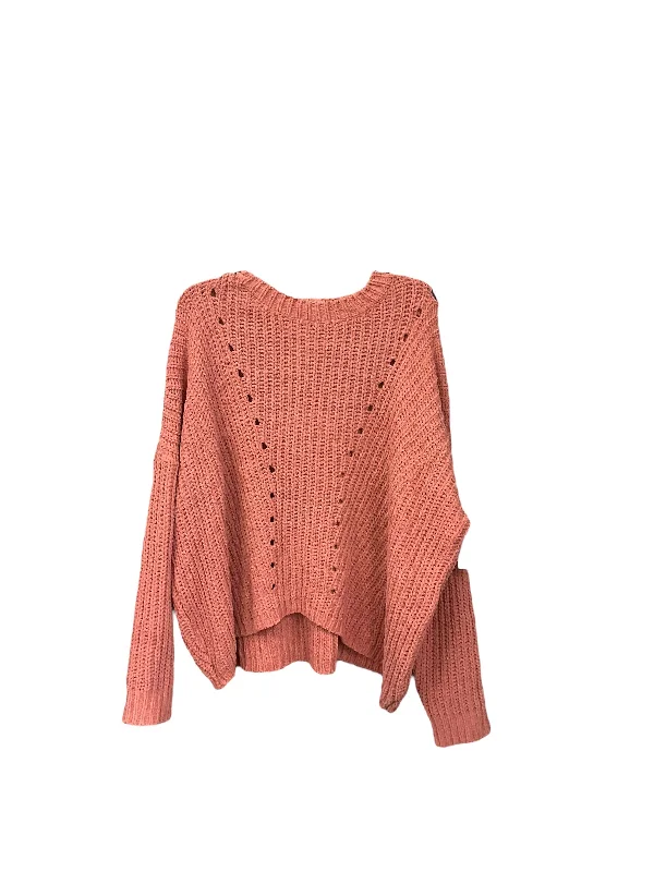 Sweater By Clothes Mentor In Salmon, Size: L