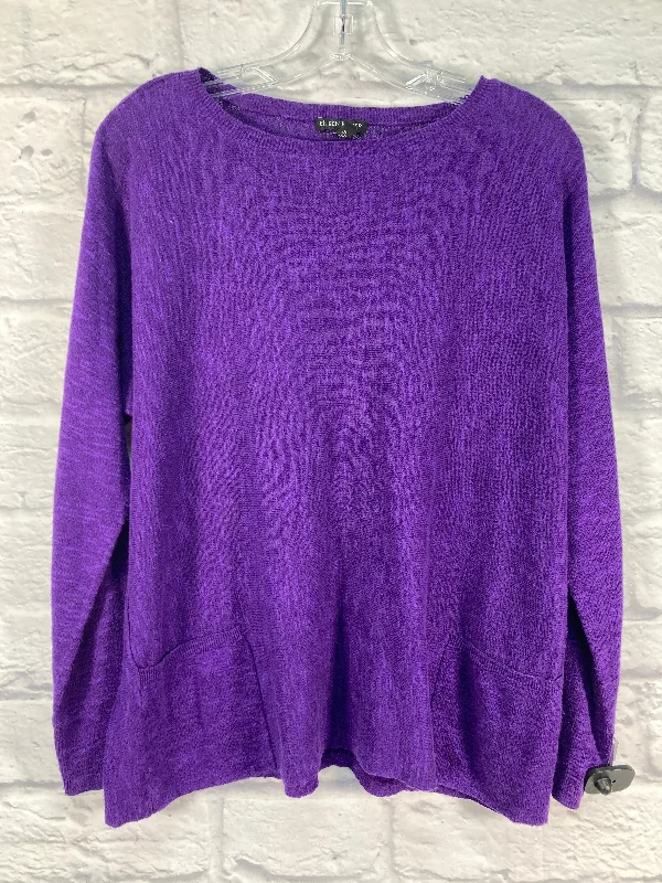 Sweater By Eileen Fisher In Purple, Size: S