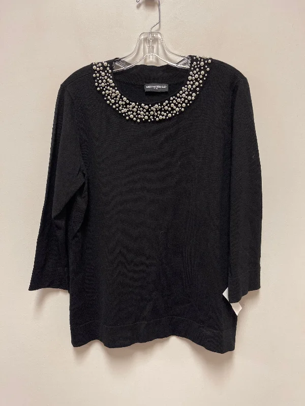 Sweater By Karl Lagerfeld In Black, Size: Xl