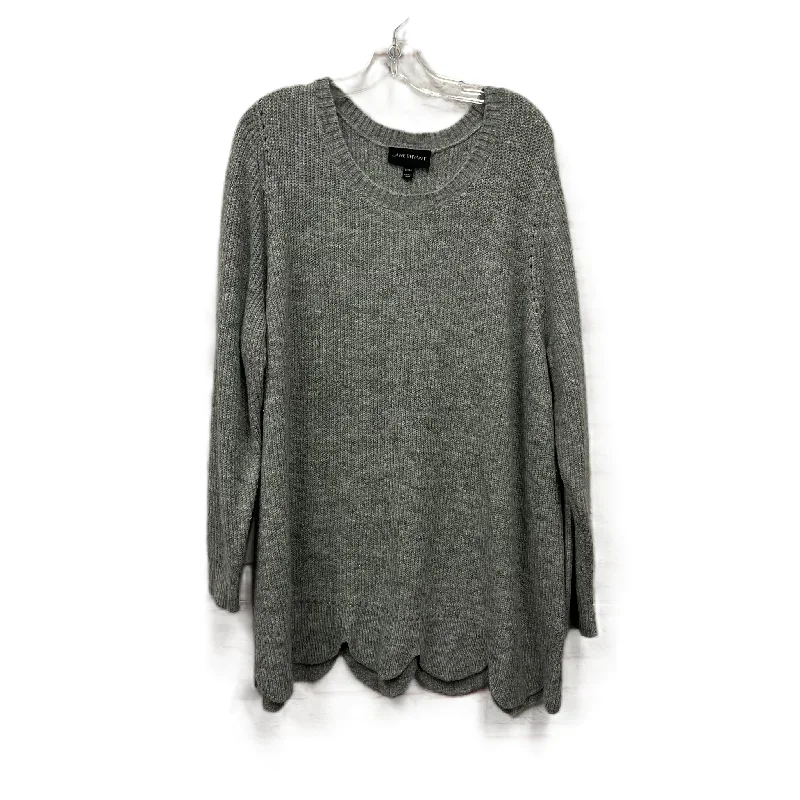 Sweater By Lane Bryant In Grey, Size: 3x