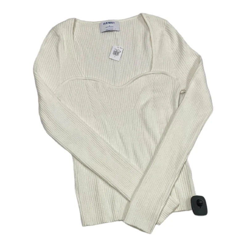 Sweater By Old Navy In White, Size: S