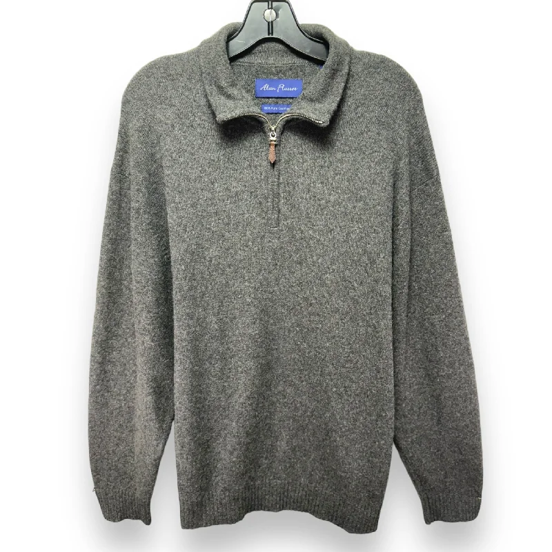 Sweater Cashmere By alan flusser In Grey, Size: Xl