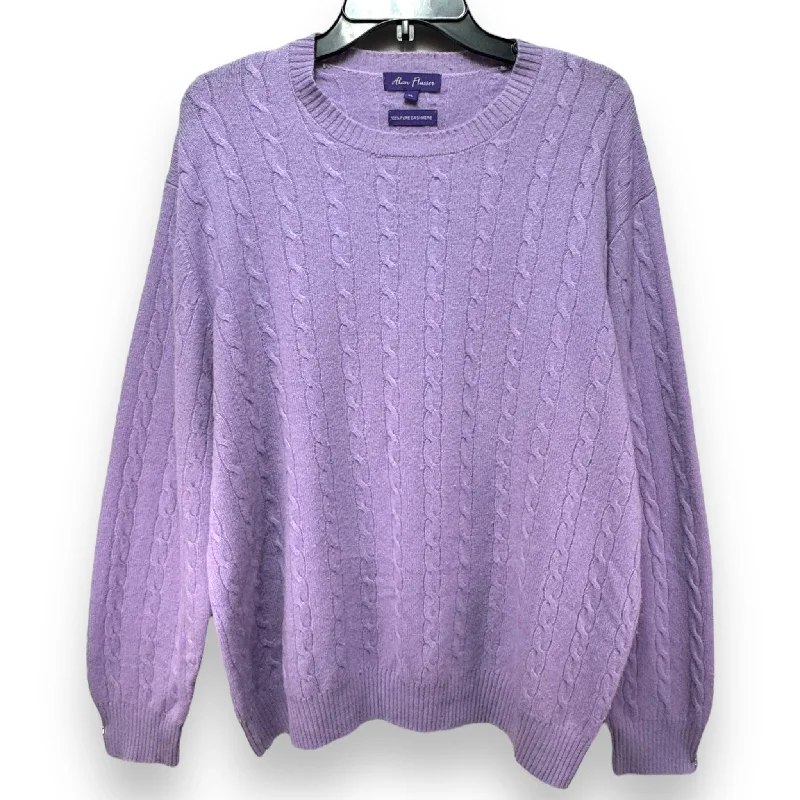 Sweater Cashmere By alan flusser In Purple, Size: Xl