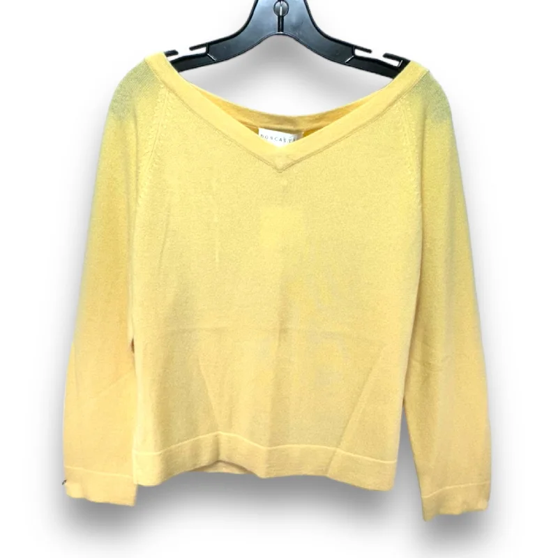 Sweater Cashmere By Doncaster In Yellow, Size: Xl