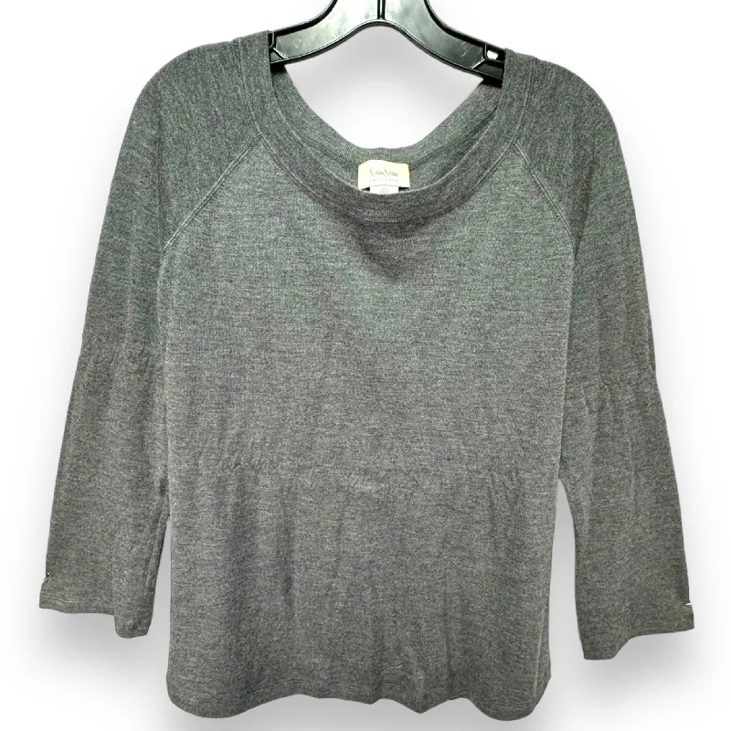 Sweater Cashmere By Neiman Marcus In Grey, Size: Xl