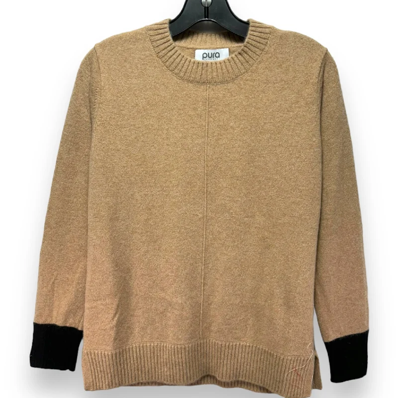 Sweater Cashmere By Pura In Tan, Size: M