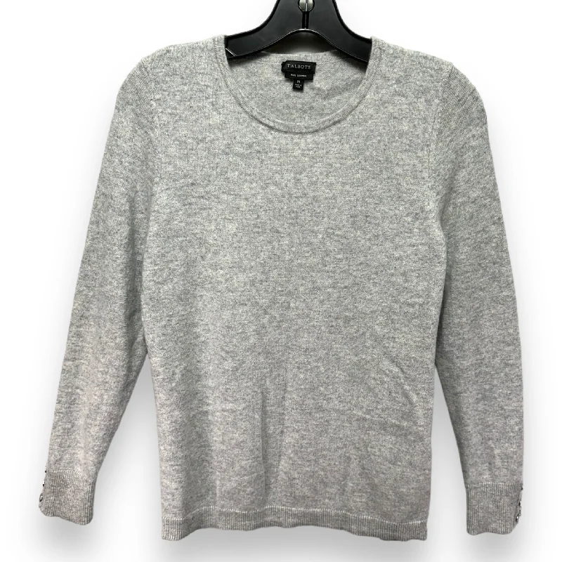 Sweater Cashmere By Talbots In Grey, Size: M