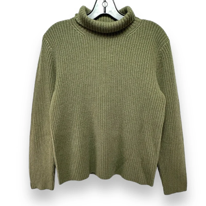 Shaker Rib Cashmere Sweater By Vince In Green, Size: M