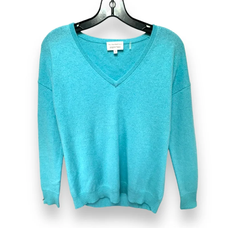 Sweater Cashmere By White And Warren In Aqua, Size: S