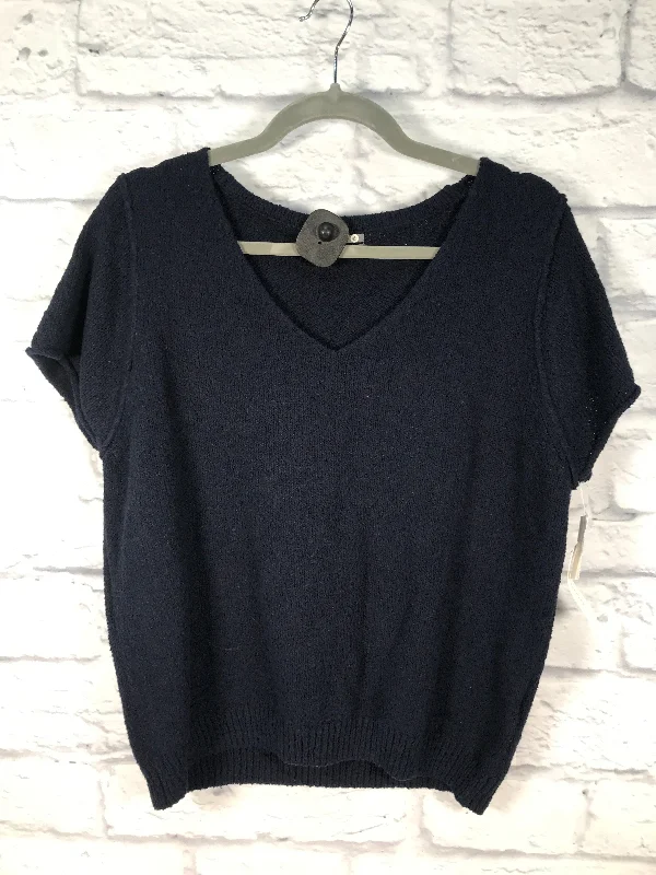 Sweater Short Sleeve By Anthropologie In Blue, Size: M