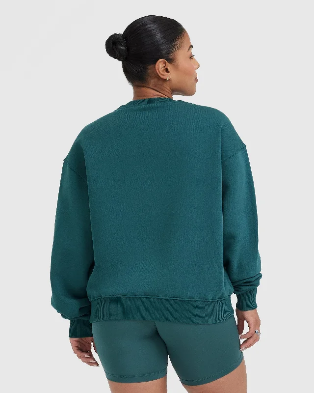 All Day Est 2020 Oversized Sweatshirt | Marine Teal