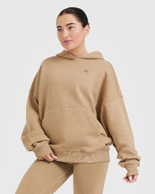 All Day Oversized Hoodie | Dune Brown