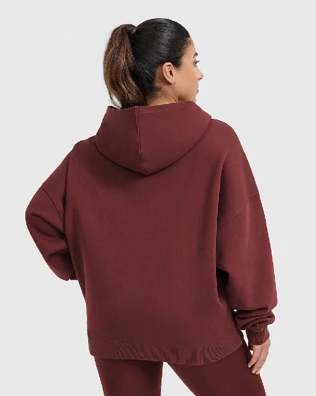 All Day Oversized Hoodie | Mulled Wine