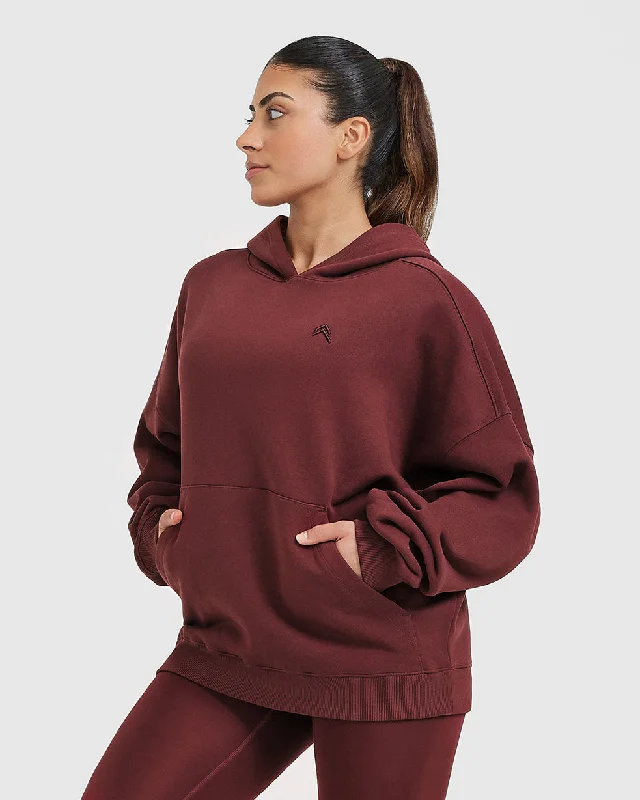 All Day Oversized Hoodie | Mulled Wine