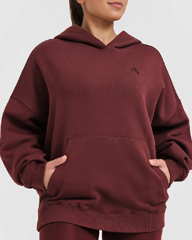 All Day Oversized Hoodie | Mulled Wine