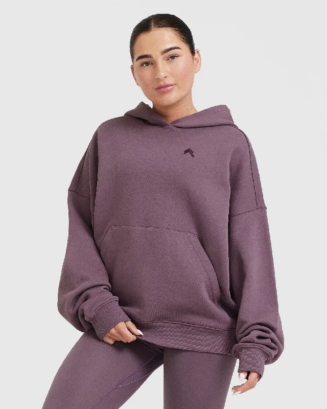 All Day Oversized Hoodie | Vintage Purple