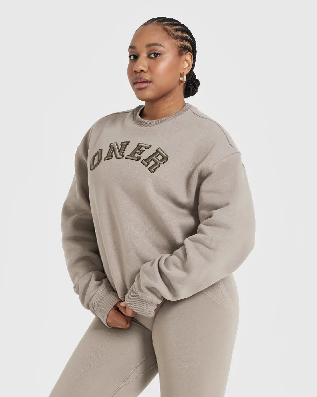 All Day Varsity Oversized Sweatshirt | Minky