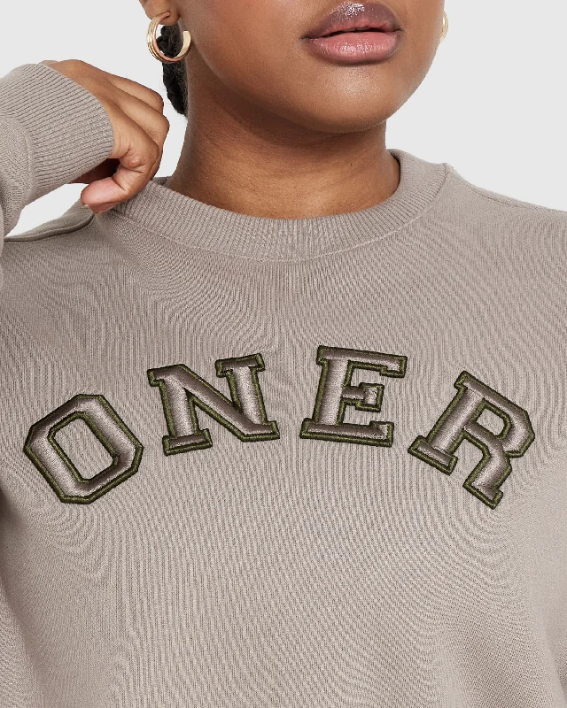 All Day Varsity Oversized Sweatshirt | Minky