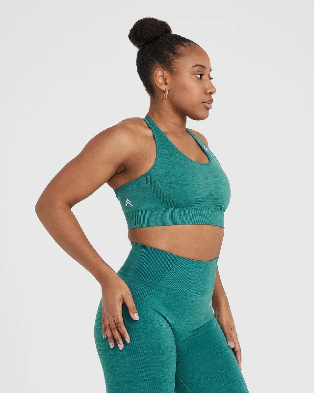 Classic Seamless 2.0 Bralette | Mineral Green Marl